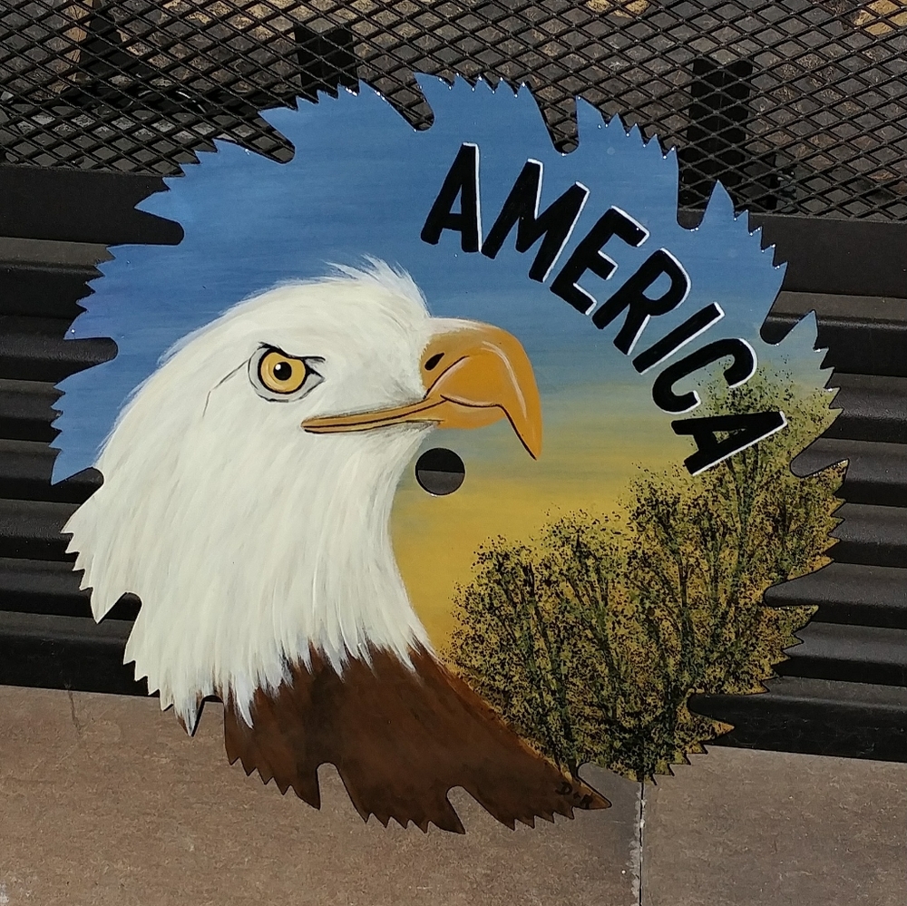 10" Hand painted Saw Blade